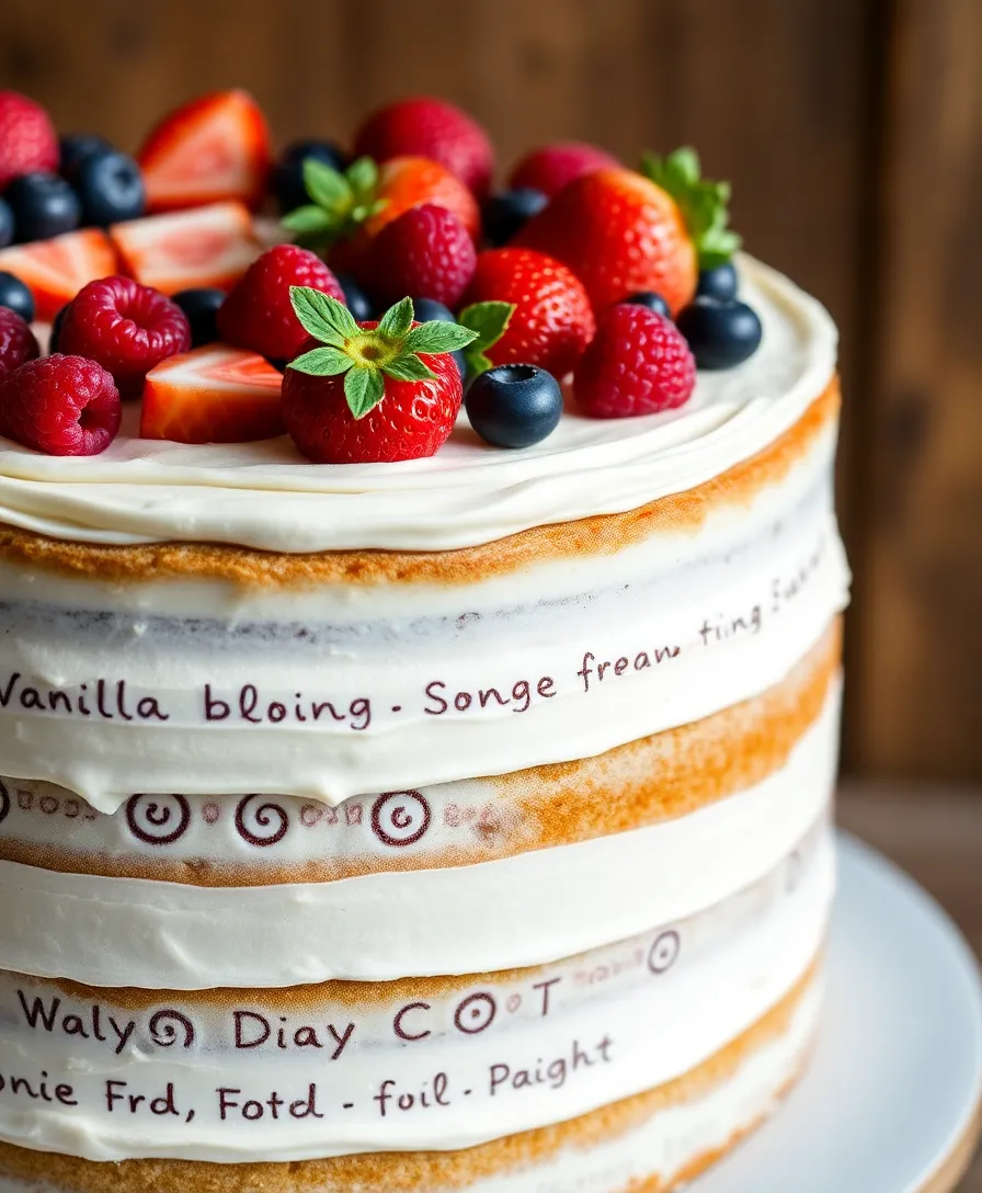 18 Vintage-Inspired Naked Wedding Cakes That Are Pure Magic (Check Out #10!) - 1. Classic Vanilla Bean with Fresh Berries