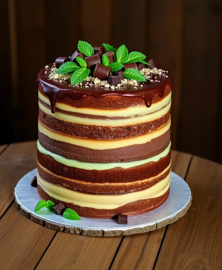 18 Vintage-Inspired Naked Wedding Cakes That Are Pure Magic (Check Out #10!) - 12. Chocolate Mint Delight