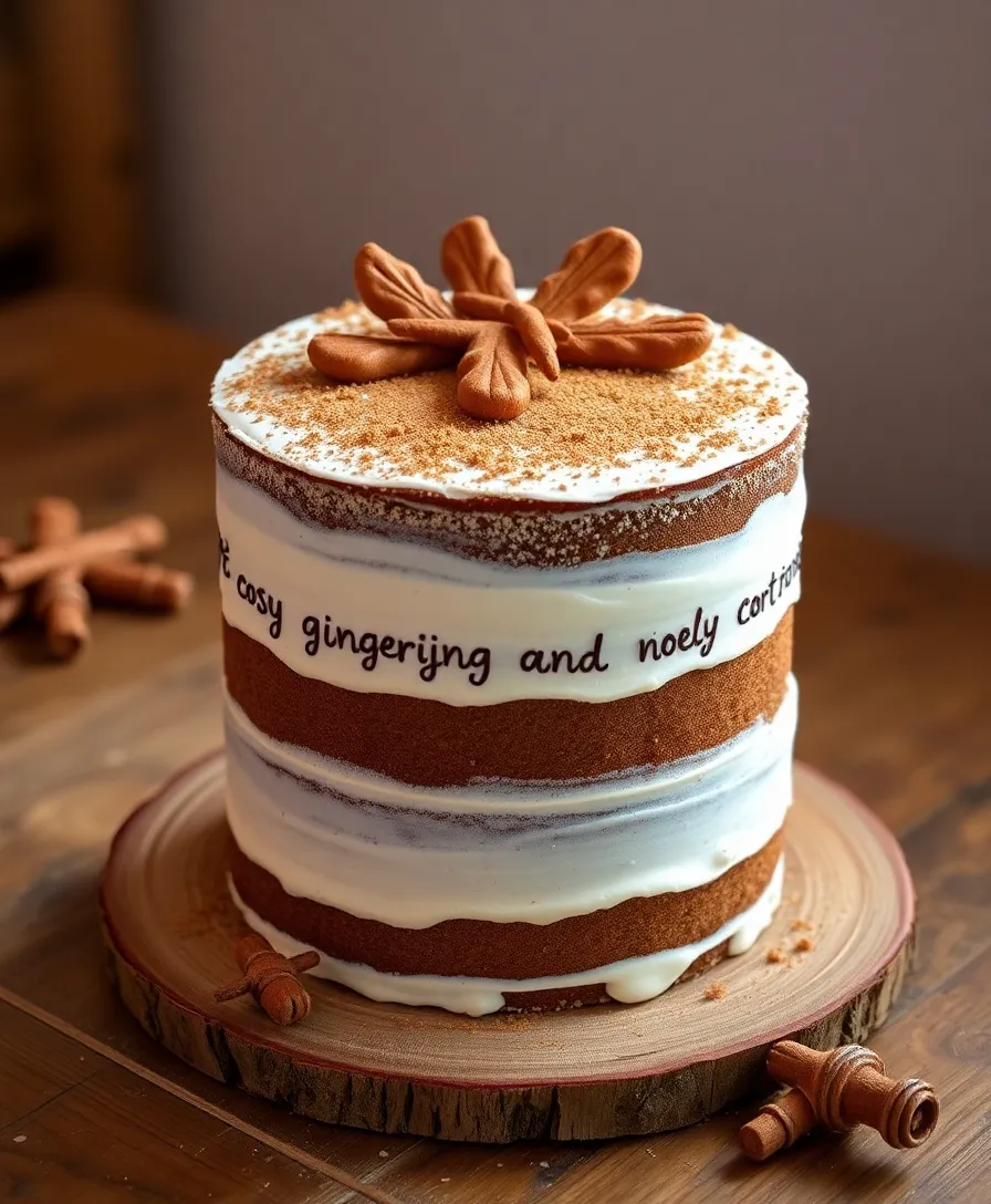 18 Vintage-Inspired Naked Wedding Cakes That Are Pure Magic (Check Out #10!) - 15. Gingerbread Naked Cake