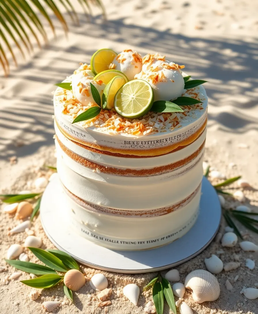 18 Vintage-Inspired Naked Wedding Cakes That Are Pure Magic (Check Out #10!) - 16. Coconut Lime Bliss